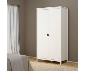 Madrid Modern Matt White Tall Wardrobe (H)1990mm (W)1023mm (D)584mm