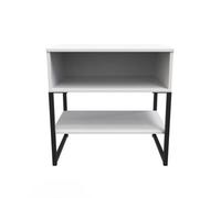 Madrid Open Lamp Table In White Matt (Ready Assembled)