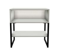 Madrid Open Lamp Table (Ready Assembled) Ready Assembled 2 U Dark Grey One Size