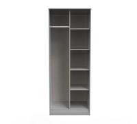 Madrid Open Wardrobe In Dusk Grey (Ready Assembled)