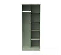 Welcome Furniture Ready Assembled Copenhagagen Tall Open Wardrobe -Reed Green
