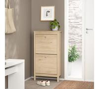 Madrid Shoe Cabinet - 2 Door - Jackson Hickory Oak