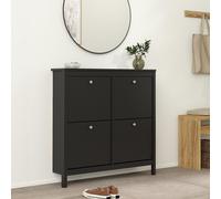 Madrid Shoe Cabinet - 4 Drawer - Black