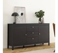 Madrid Sideboard - 2 Door - 3 Drawer - Medium - Black