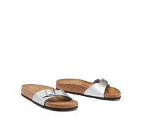Madrid Single Strap Mules Silver-Coloured