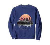 Madrid Skyline Sunset Cityscape Sweatshirt