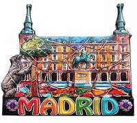 Madrid Spain 3D Fridge Magnet,Home & Kitchen Decoration Magnetic Sticker Madrid Spain Refrigerator Magnet Collection Travel Souvenir Gift