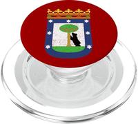 MADRID SPAIN CITY FLAG COAT OF ARMS PopSockets PopGrip for MagSafe