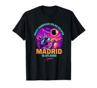 Madrid Spain Eclipse 2026 Path of Totality T-Shirt