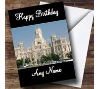 Madrid Spain Personalised Birthday Card | Birthday Card | Countries & Places Card