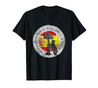 Madrid Spain the Bear & the Strawberry Tree Graphic Design T-Shirt