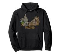 Madrid Spain Travel Souvenir Historic City Landmark Gift Pullover Hoodie