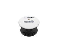 Madrid Spain Vintage Skyline Retro Graphic PopSockets Adhesive PopGrip