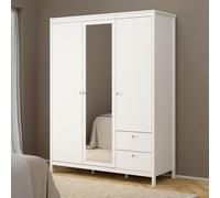 Madrid Wardrobe - 3 Door - 2 Drawer - Combi - White