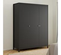 Madrid Wardrobe - 3 Door - Black