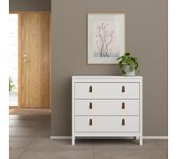 Madrid White No Effect 3 Drawer Chest (H)797mm (W)823mm (D)384mm