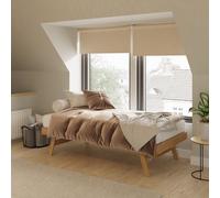Madrid Wooden Trundle Bed GFW Light Oak Single