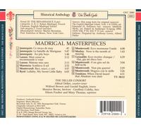 MADRIGAL MASTERPIECES NEW CD