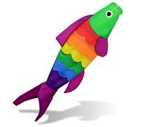 Madrona Brands Rainbow Fish Windsock | Durable Outdoor Hanging Decoration | Yard, Garden, Boat, Patio | 40-Inch.