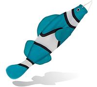 Madrona Brands Turquoise Clown Fish Windsock | Durable Outdoor Hanging Wind Decoration | Yard, Dock, Deck, Boat | 40-Inch