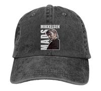 Mads Mikkelsen Vector Trucker Hat Outfit Fashion Distressed Denim Hannibal Lecter Dad Hat Casquette for Unisex Style Adjustable