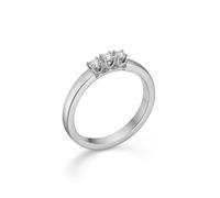 Mads Z Crown Alliance Ring White gold 0,04 ct. 1641843-54 - Woman - Quartz - Whitegold Silver 54