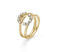 Mads Z Crown Tiara Ring 14 ct. Gold 0,40 ct. 1541940-56 - Woman - Gold Gold 56