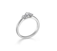 Mads Z Crown Trinity Ring White gold 0,17 ct. 1641717-54 - Woman - Whitegold Silver 54