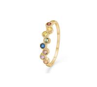 Mads Z Dido Colour Ring Gold 3347171-54 - Woman - Gold Gold/Multicoloured 54