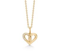 Mads Z Hjerte Pendant 14 ct. Gold 0,032 ct. 1521048 - Woman - Gold Gold