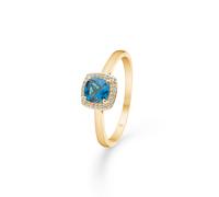 Mads Z Mona Lisa Ring 0,04 ct. 1546008-54 (ring) - Woman - Quartz - Gold Blue/Gold 54