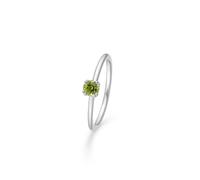Mads Z Poetry Solitaire Peridot Ring Silver 2146053-54 - Woman - 925 Sterling Silver Green/Silver 54