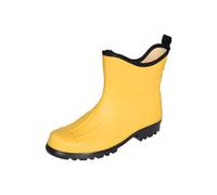 MADSea Bergen Wellington Boots Men Boys Rain Boots Short Shaft Yellow/Black, Yellow / Black, 11 UK