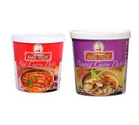 Mae Ploy Red Curry Paste 1 Kg & Panang Curry Paste 400 g