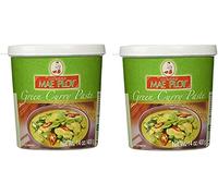 Mae Ploy Thai Green Curry Paste YrmhNa, 2 Pack (14 oz jar)