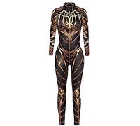 Maeau - Halloween Costumes for Women Skeleton Jumpsuit 3D Print Bodysuit Long Sleeve Party Scary Costume