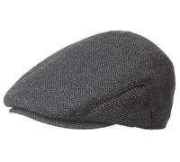 Maeau Kids Tweed Flat Cap Boys Newsboy Cap Toddlers Plaid Vintage Beret Peaked Cap Pageboy Caps Black Grey 5-10 Years