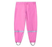 Maeau Kids Waterproof Trousers, Outdoor Lightweight Rainwear Rain Pants with Reflective Strips, Waistband Rain Trousers for Boys Girls #11 4-5 yrs