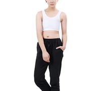Maeau - Lesbian Binder Elastic Chest Binder Sport Bra Vest Tank Top Short Corset Vest Slim Fit Cosplay Vest - White