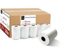 MAECENA Thermal Paper Till Rolls 80 mm x 80 mm - Till Rolls for POS PDQ EPOS Cash Registers - BPA Free Cash Register Rolls - Made in The UK (60)