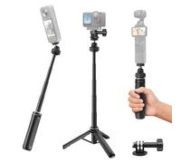 Maectech 15.8"/40cm Selfie Stick Tripod Extendable Mini Camera Tripod with 1/4" Screw Compatible for Insta360 X5/X4 for GoPro Hero 13/12/MAX2 for Osmo Pocket 3/4 for Action 5Pro/6/4 for DSLR Camera