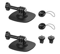 Maectech 2Pcs Flexible Adhesive Helmet Mount for Insta360 X5 for GoPro Hero | 3M strong adhesive mount,motorcycle mount for Osmo action camera,head base kit for insta360 accessories,bike outdoor shooting