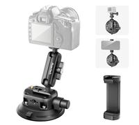 Maectech 4" Suction Cup Mount with Magic Arm for Car Camera Mount for Go pro Windshield Phone Holder for Insta 360 Action Camera Accessories