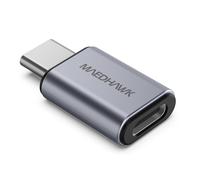 MaedHawk Bypass 2.0 Motorcycle CarPlay Bluetooth 5.4 Headset Adapter with Passthrough USB-C Charging Port (Grey)
