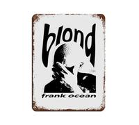 MAEDRW Frank Ocean Blonde Album Poster Tin Sign Vintage Metal Pub Club Cafe Bar Home Wall Art Decoration Posters Retro 12x16inch(30x40cm)