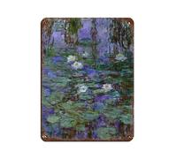 MAEDRW French Painter Claude Monet Posters Retro Poster Metal Tin Sign Chic Art Retro Iron Painting Bar People Cave Cafe Family Garage Poster Wall Decoration 12x16inch(30x40cm)