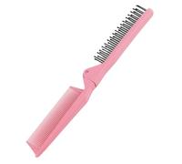 MAEELOU Folding Small Dog Grooming Brush - Perfect for Shih Tzus, Yorkies, and Maltipoos - Ideal Puppy Hair Brushes for Maltese and Small Breeds(Hot Pink）