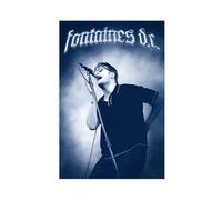maehbya Fontaines DC Poster Canvas Poster Wall Art Decor Print Picture Paintings for Living Room Bedroom Decoration 16x24inch(40x60cm)