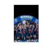 maehbya PSG Champions D'Europe UEFA Champions League Winners 2024-25 The Parisians Canvas Poster Bedroom Decor Landscape Office Room Decor Gift 20x30inch(50x75cm)