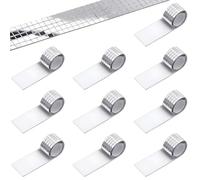 MaehSab 3000 Pieces Self-Adhesive Mirrors Mosaic Tiles, Glass Mirror Wall Sticker, Square Glass Mosaic Stickers Mini Mirror Stickers for DIY Disco Party DIY Decor (5 x 5 mm, Silver)